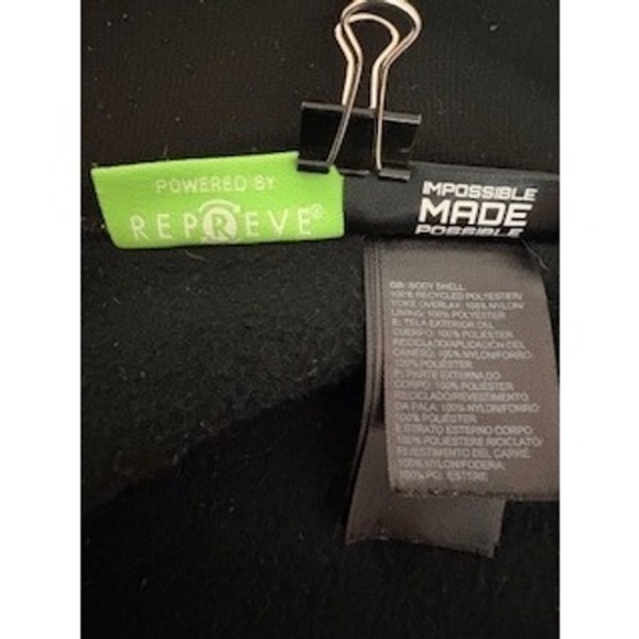 The North Face Black Fleece/Soft Shell Hoodie Jacket Men's M Polartec Recycled - Picture 8 of 12